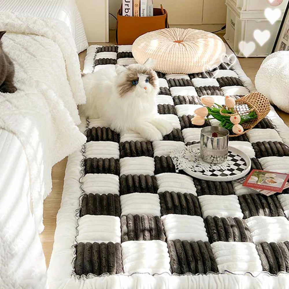 Warm Scratchable Blanket, Anti-slip Washable Cushion