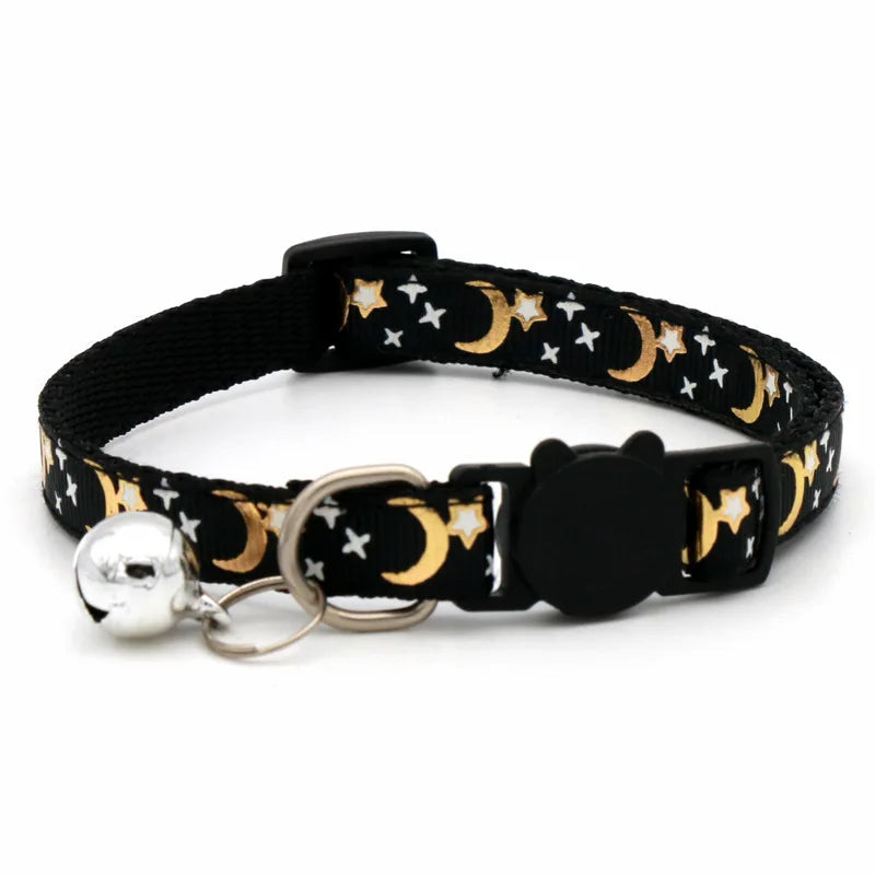Dog Puppy Cat Kitten Collar Adjustable Safety Bell Ring Necklace