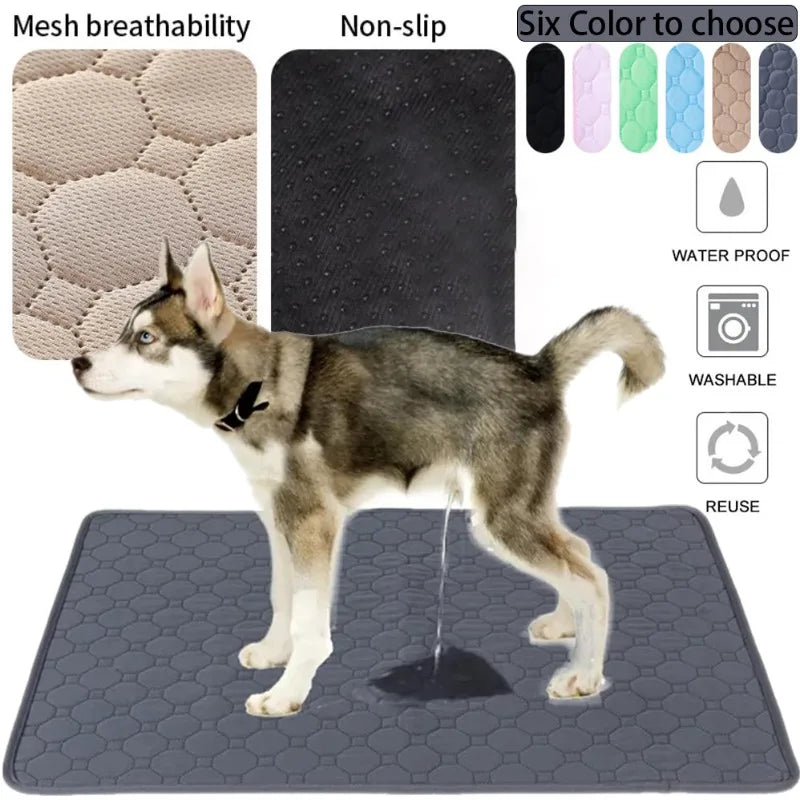 Reusable Dog Pee Pad Blanket Absorbent Diaper Washable Puppy Training Pad