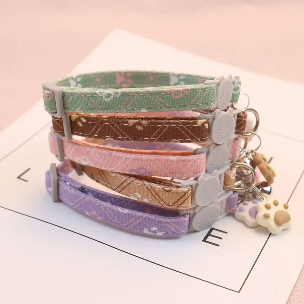 Cute Neck Pet Collar with Bell for Small Dogs Puppy Kitten