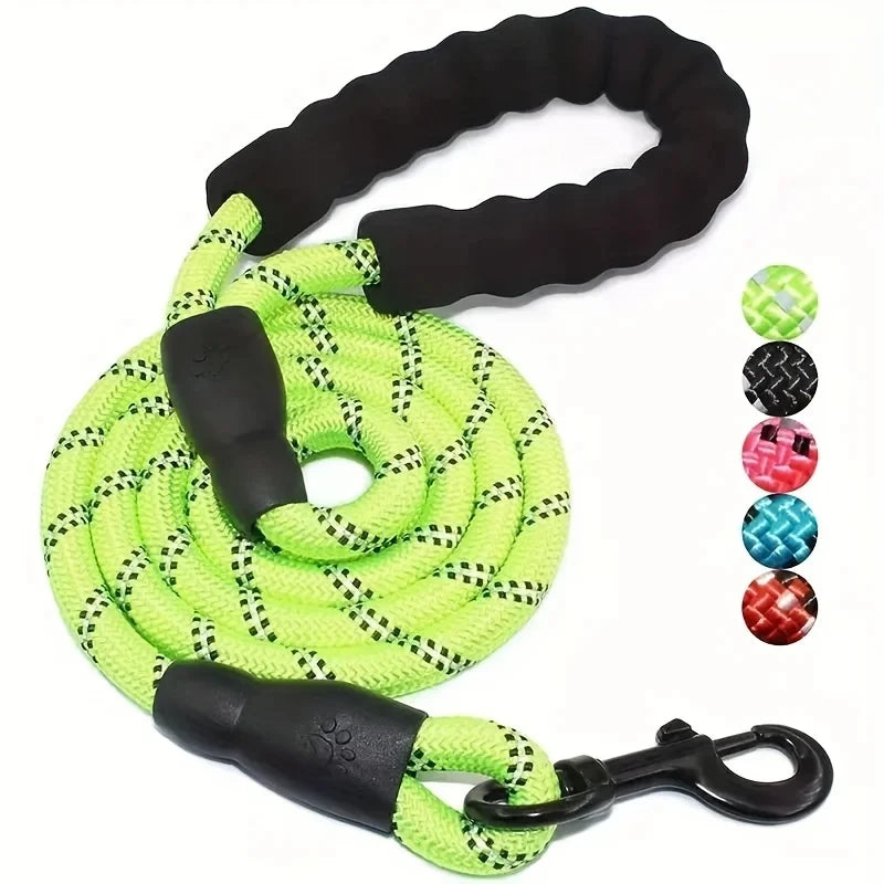 Reflective Dog Leash With Comfortable Padded Handle -