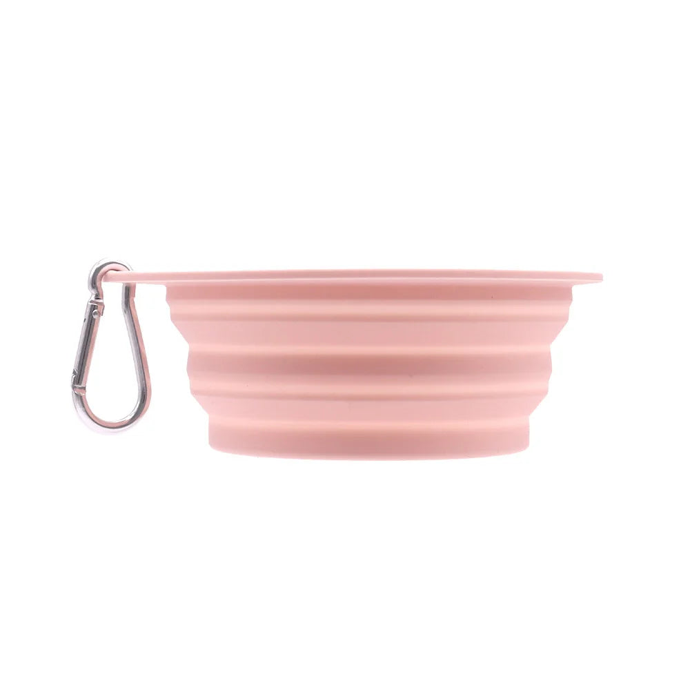 - Pet Travel Water & Food Bowl Collapsible Feeding Dish for Dogs Outdoor Camping Hiking