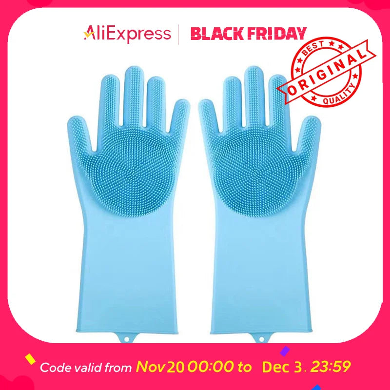 Silicone Scrubber Mitt for Dogs & Cats, Massage Waterproof, Bite-Resistant