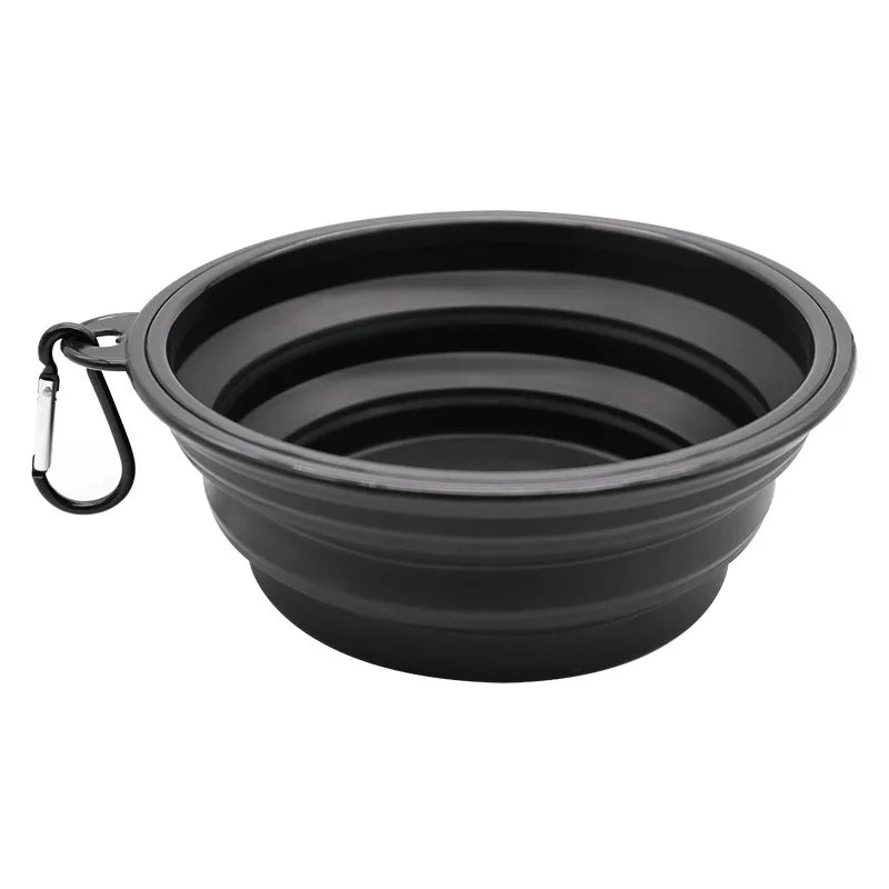 Outdoor Pet Travel Collapsible Portable Puppy Food Container Feeder Bowl