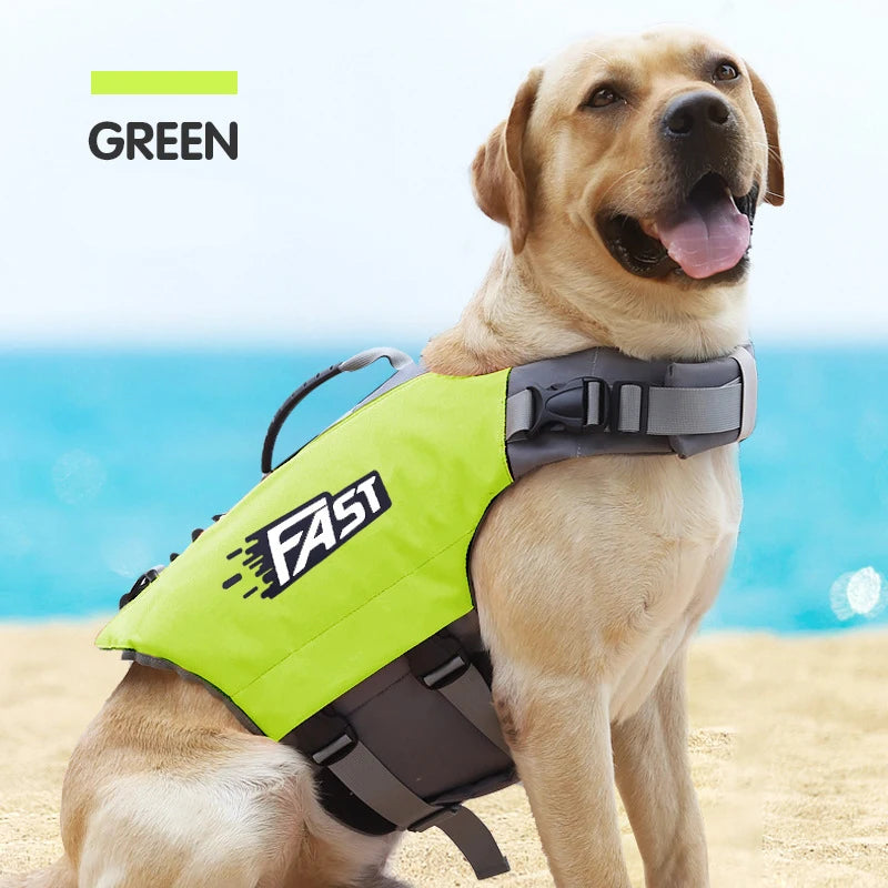 Pet Swimming Life Jacket Safety Vest for Dogs Adjustable Reflective