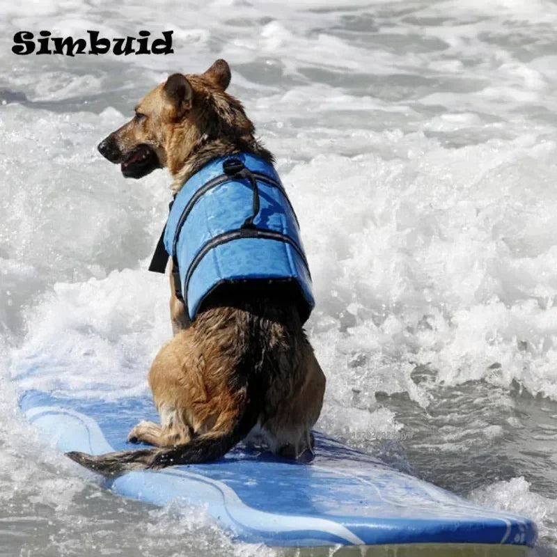 Dog Life Jacket Reflective Adjustable  Safety Vest  Enhanced Buoyancy Puppy Life Jacket