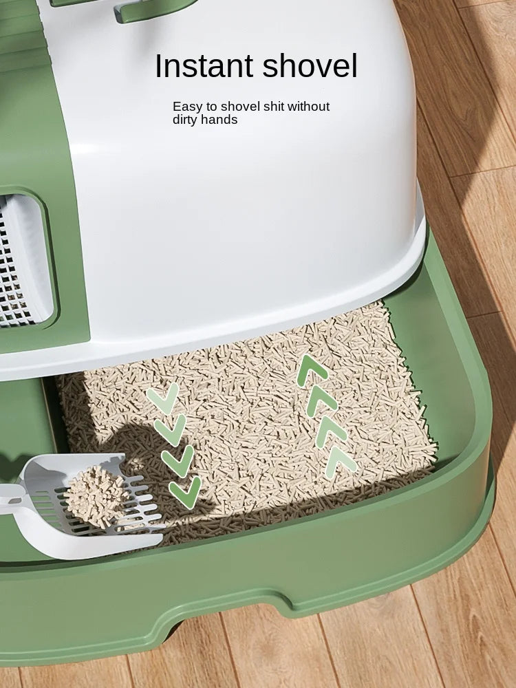 Cat Litter Box Fully Enclosed Oversized