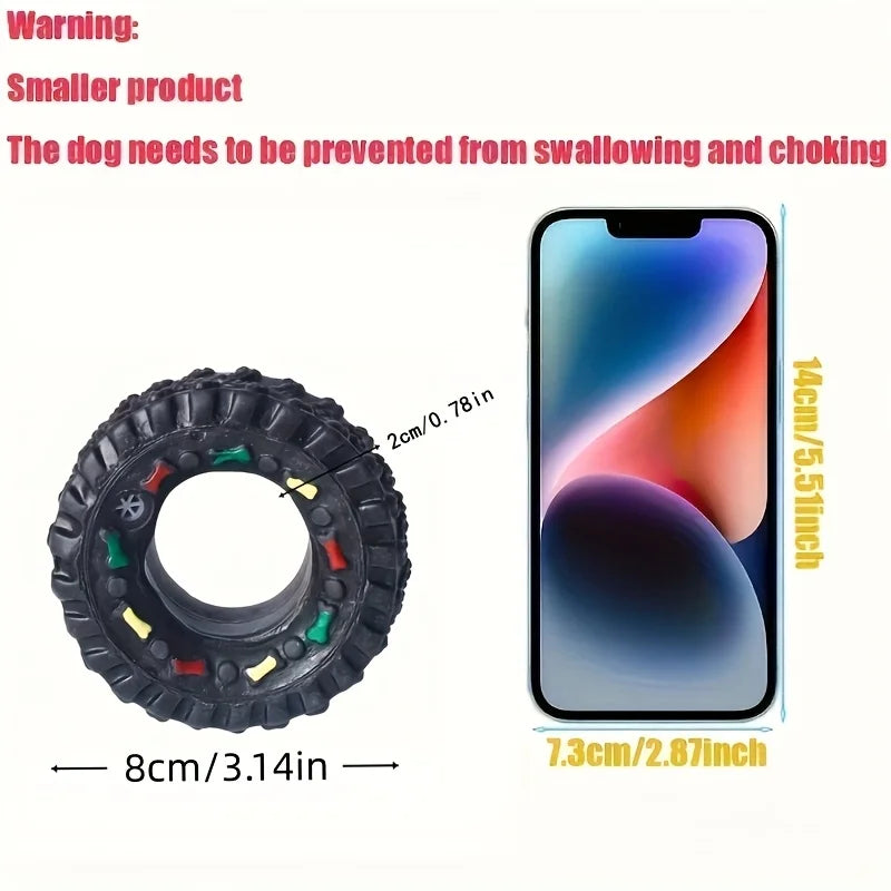 Puppy Teeth Training Toy Wheel Interactive Sound Toy Chew-Resistant