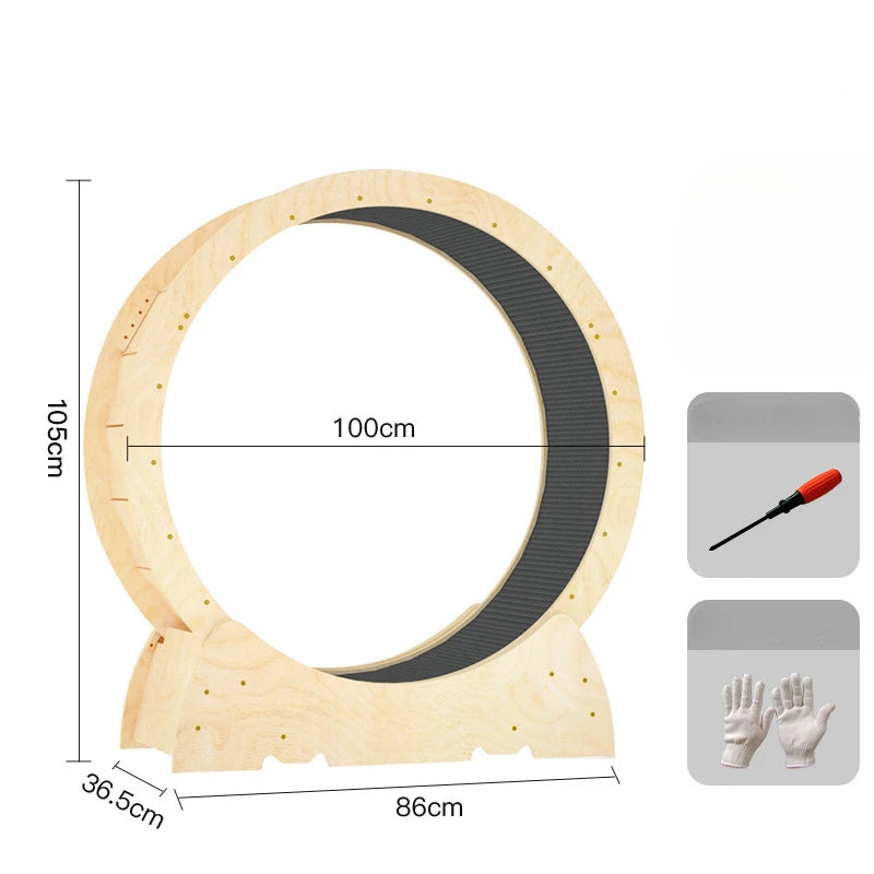 Roller Pet Treadmill Anti-pinch Solid Wood Multi-layer Board Silent