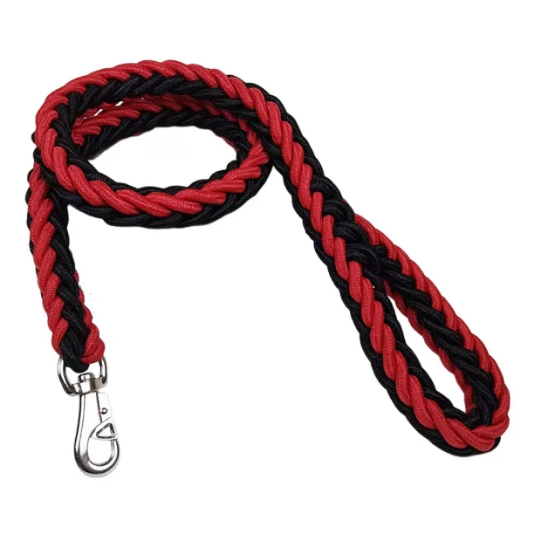 Large Dog Leash Nylon Braided Traction Rope Pet Walking Thick Hand Rope