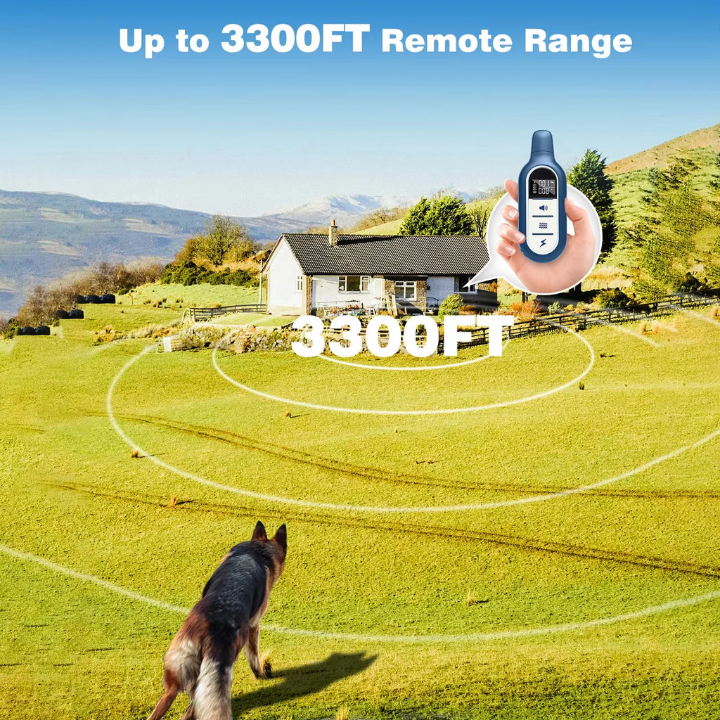 1000M Dog Training Collar 3 Training Modes With Remote