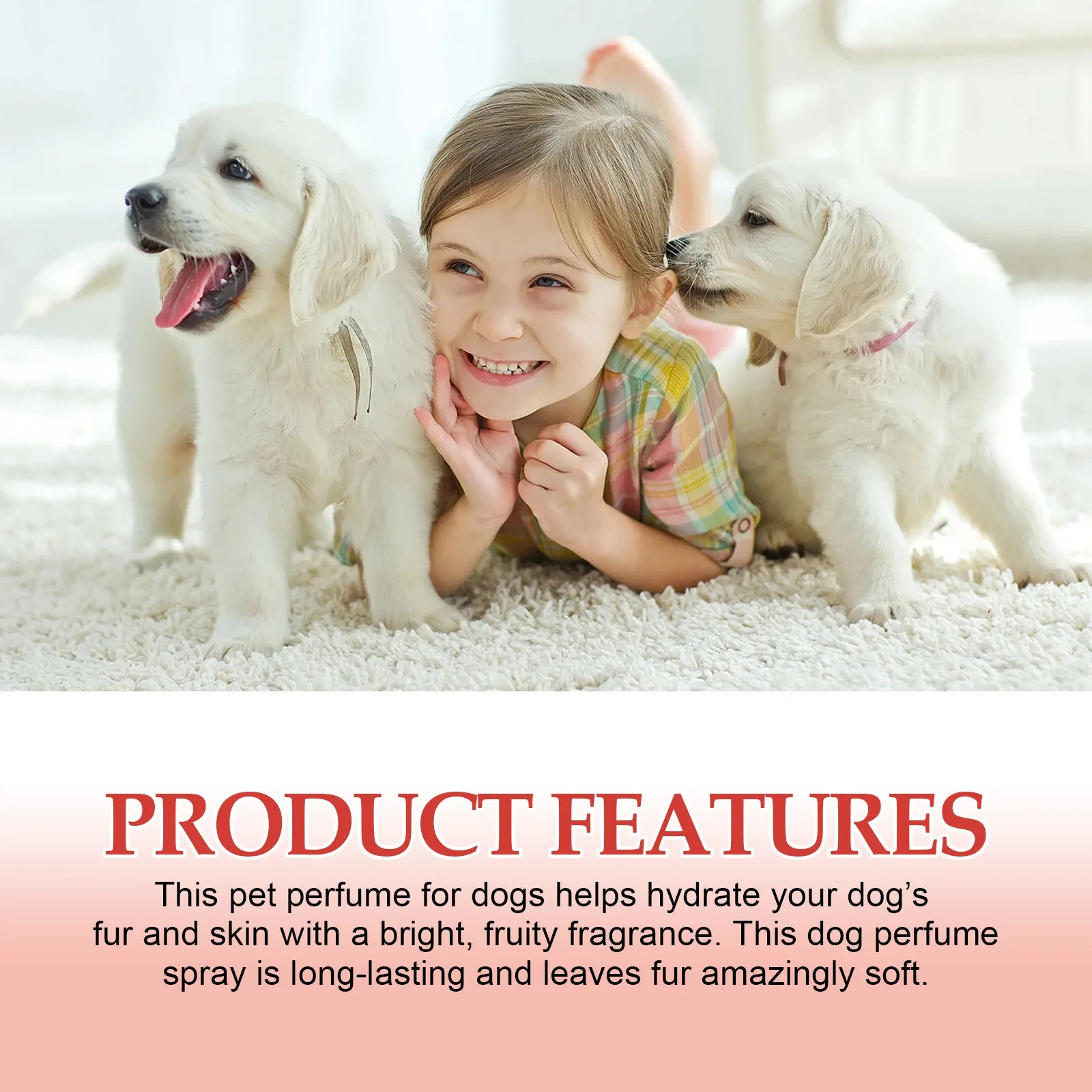 Pet Odor Eliminator Spray - Long-Lasting Deodorant for Dogs & Cats Liquid Fragrance Body