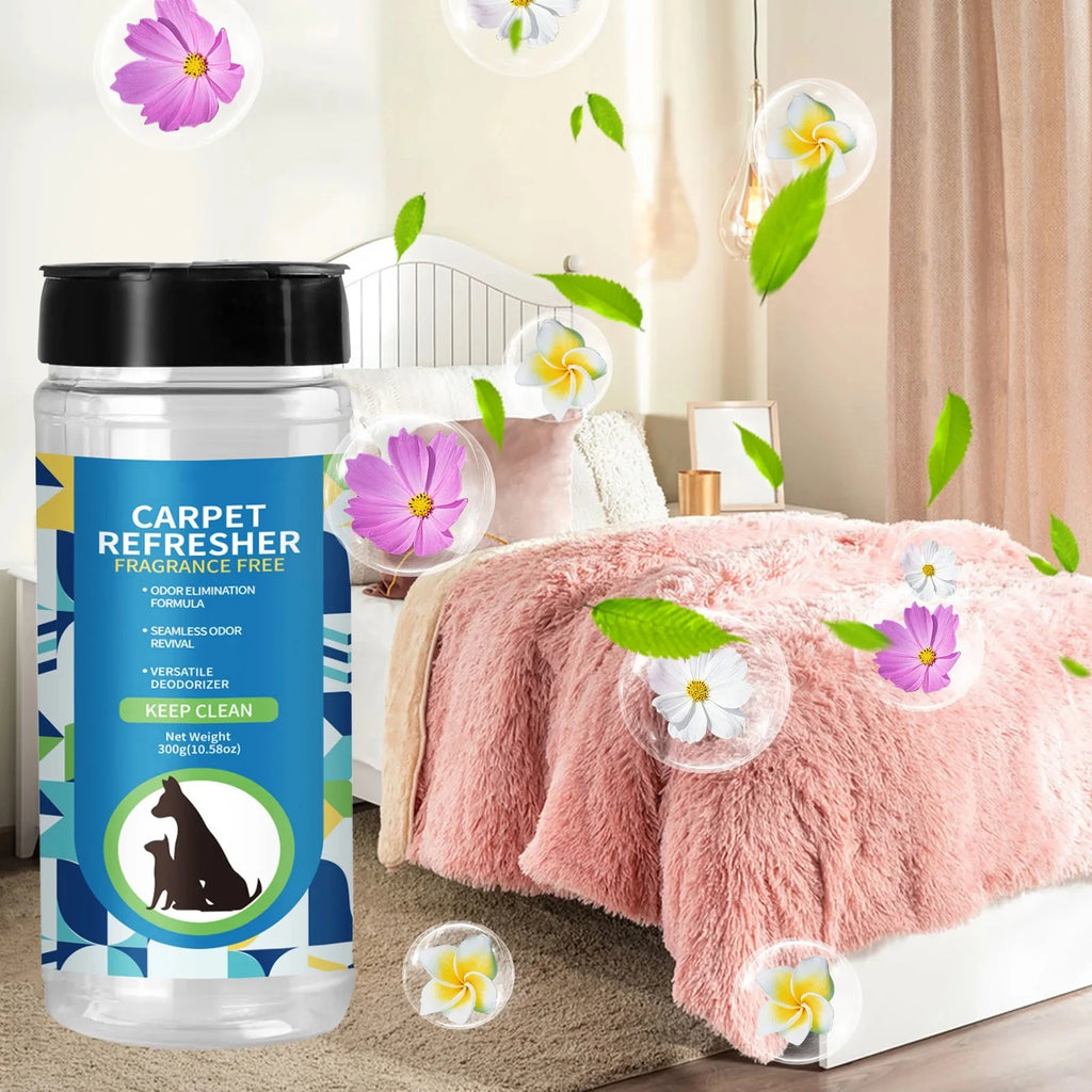 Carpet Deodorizing Powder Powerful Pet Smell Eliminator Urine Odor Dust Remover