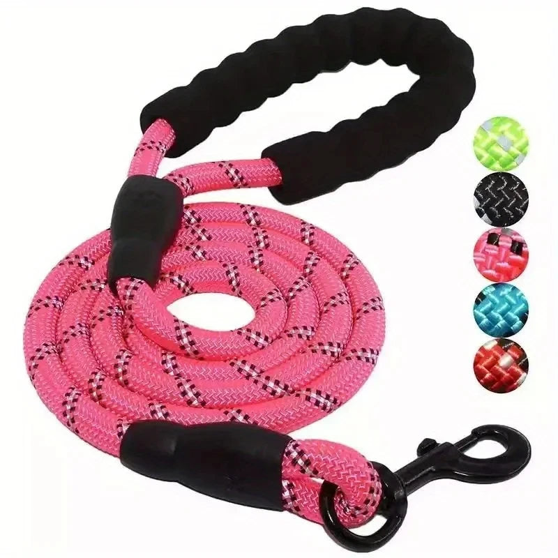 Reflective Dog Leash With Comfortable Padded Handle -