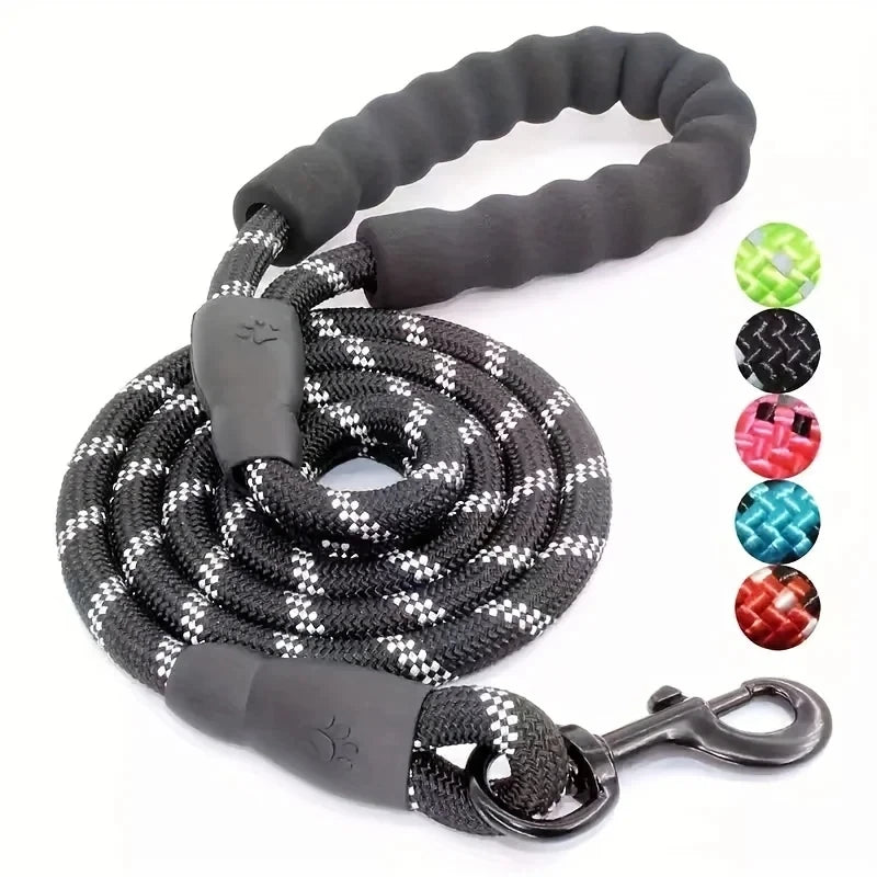 Reflective Dog Leash With Comfortable Padded Handle -