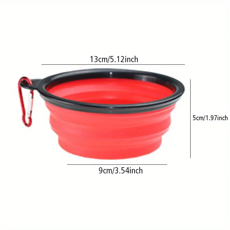 Dog Food Water Bowl for Outdoor Walking Silicone