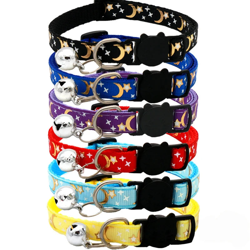 Dog Puppy Cat Kitten Collar Adjustable Safety Bell Ring Necklace