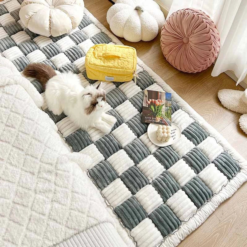 Warm Scratchable Blanket, Anti-slip Washable Cushion