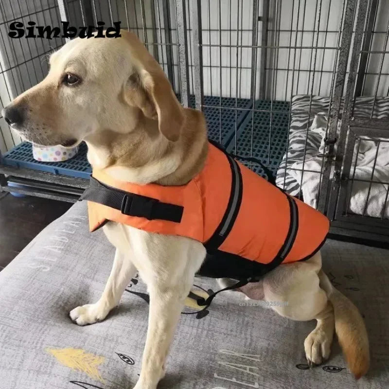 Dog Life Jacket Reflective Adjustable  Safety Vest  Enhanced Buoyancy Puppy Life Jacket