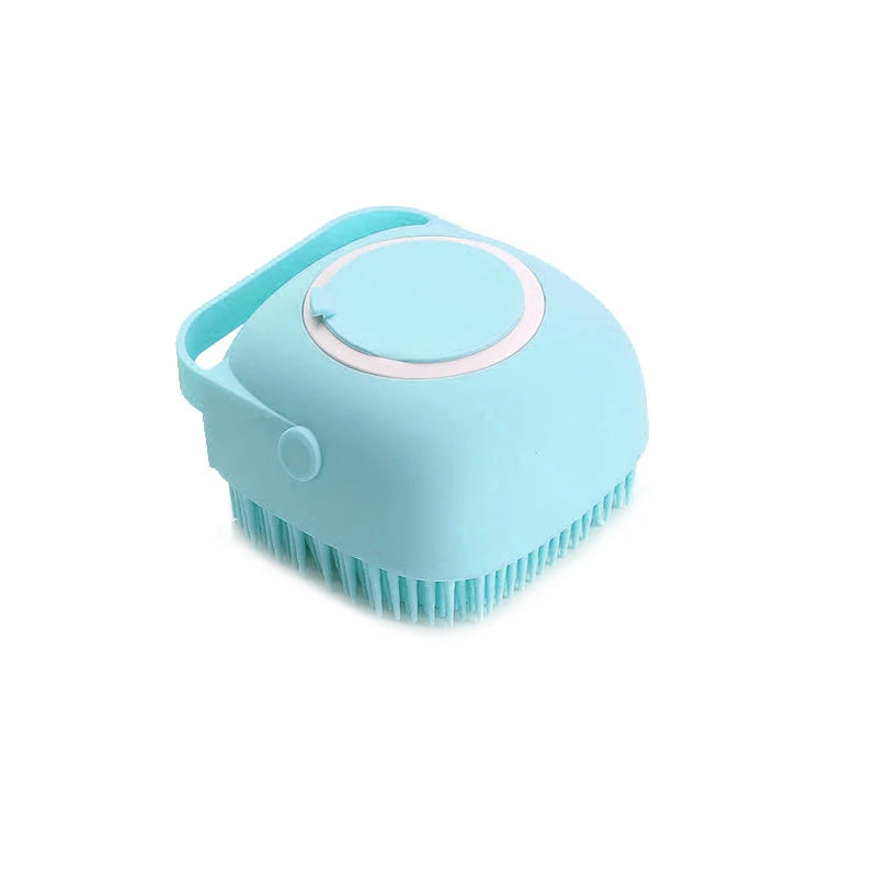 Pet Bathing Brush Soft Silicone Massager Shower Gel Bathing Brush Cleaner