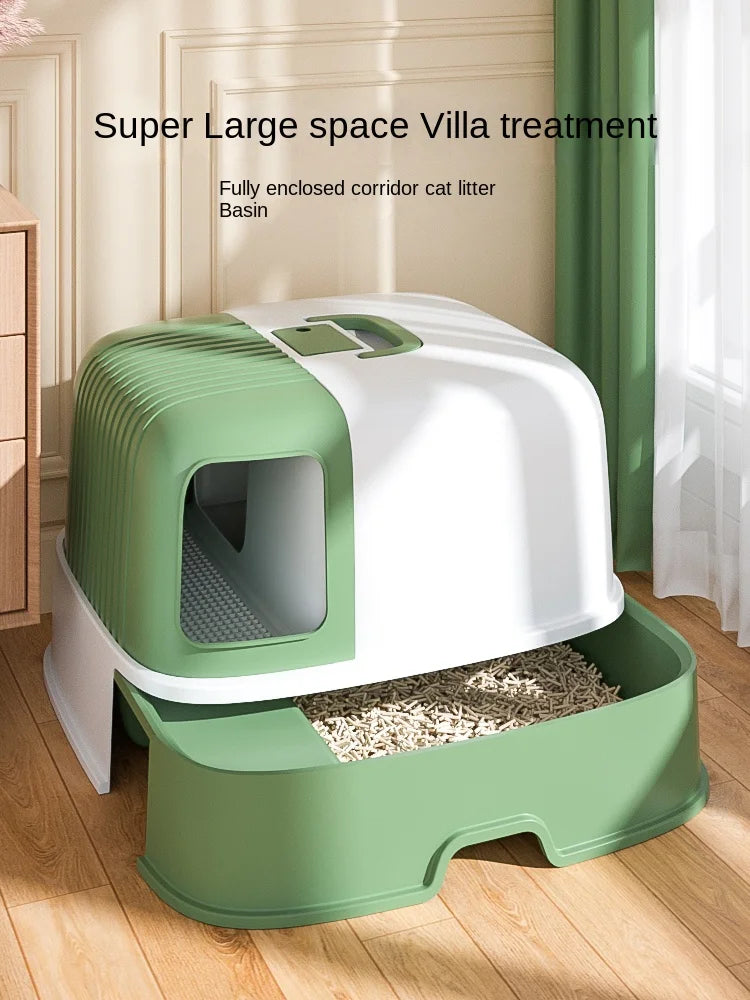 Cat Litter Box Fully Enclosed Oversized