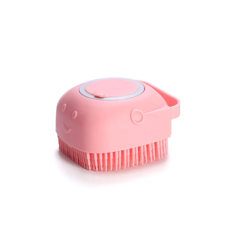 Pet Bathing Brush Soft Silicone Massager Shower Gel Bathing Brush Cleaner