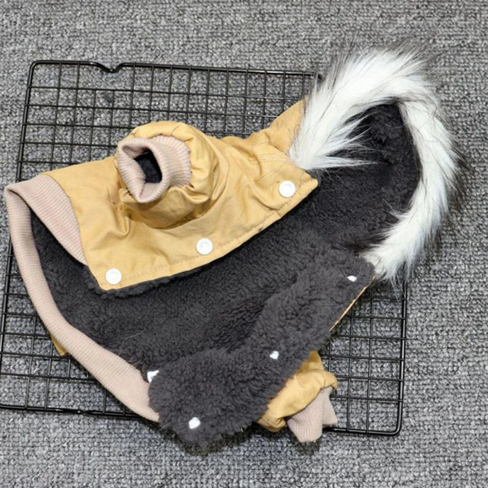 Thicken Hoodie Dog Coat for Small Medium Dogs
