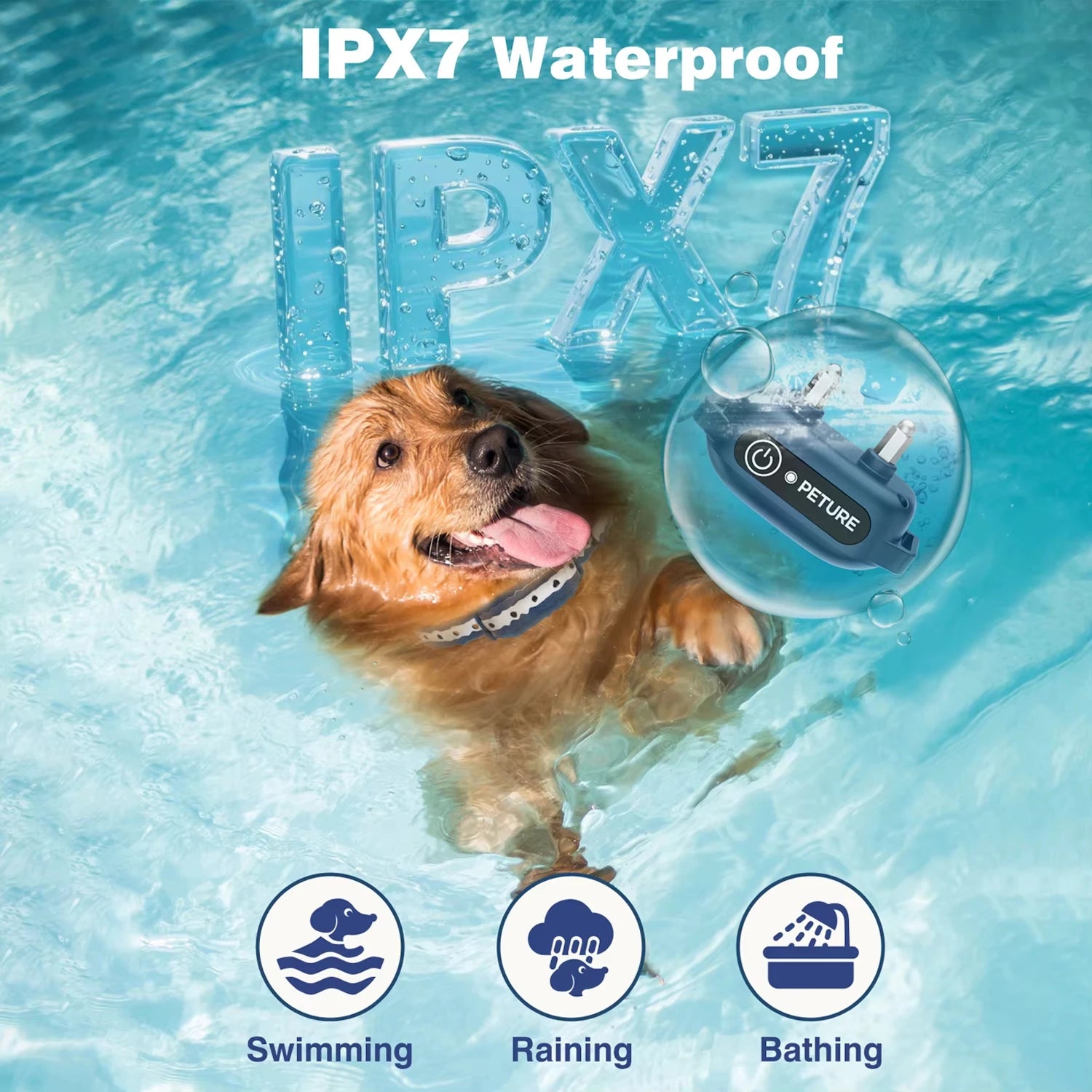 1000M Dog Training Collar 3 Training Modes With Remote