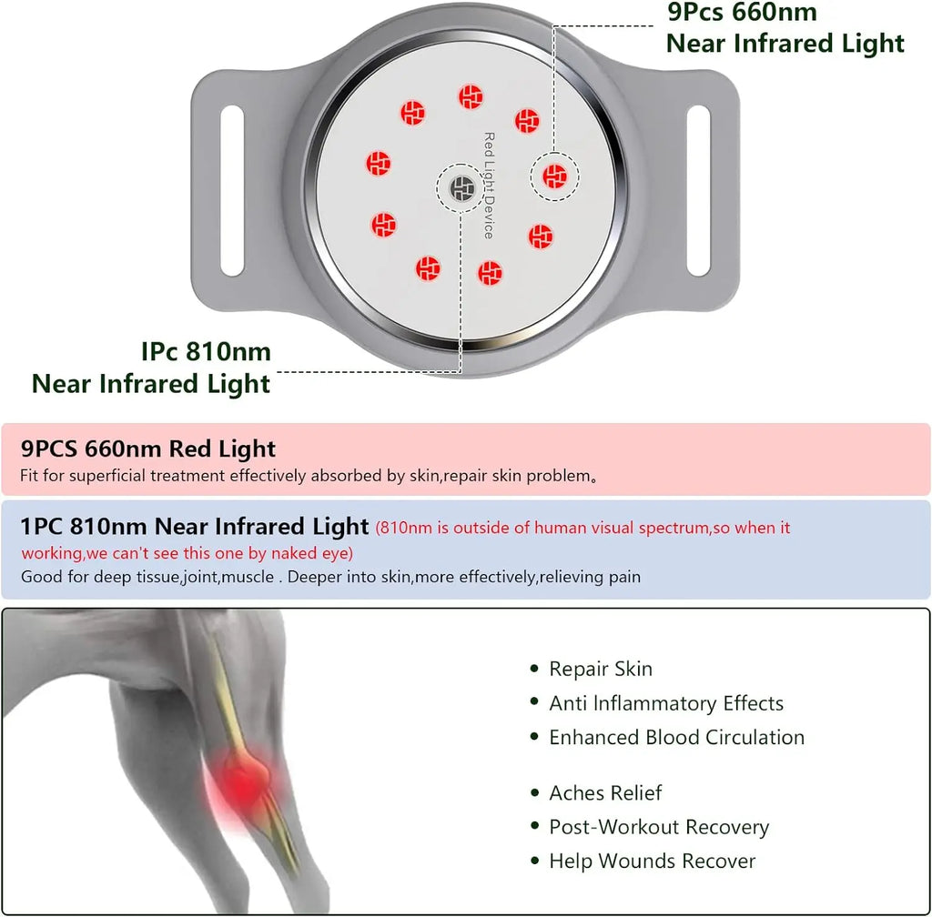 Portable Red Light Therapy Device for Pets Arthritis Treatment