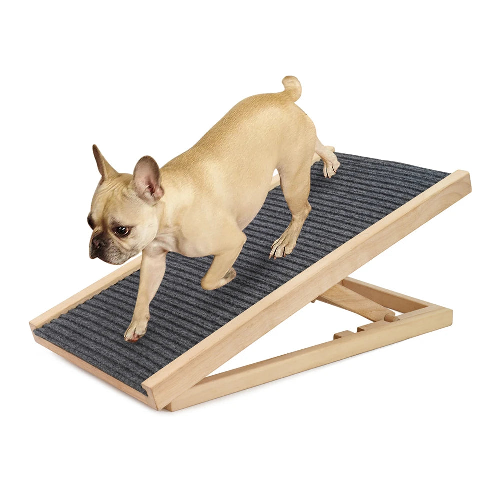 Pet Ramp Ladder Natural Pine Wooden Lightweight Folding